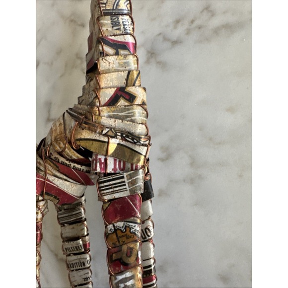 Giraffe Aluminum Can African Art Sculpture Safari 9 In - Picture 5 of 16